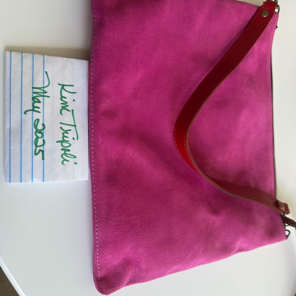 Parker Thatch Pink Suede Lee Bag New w/tags and bag
